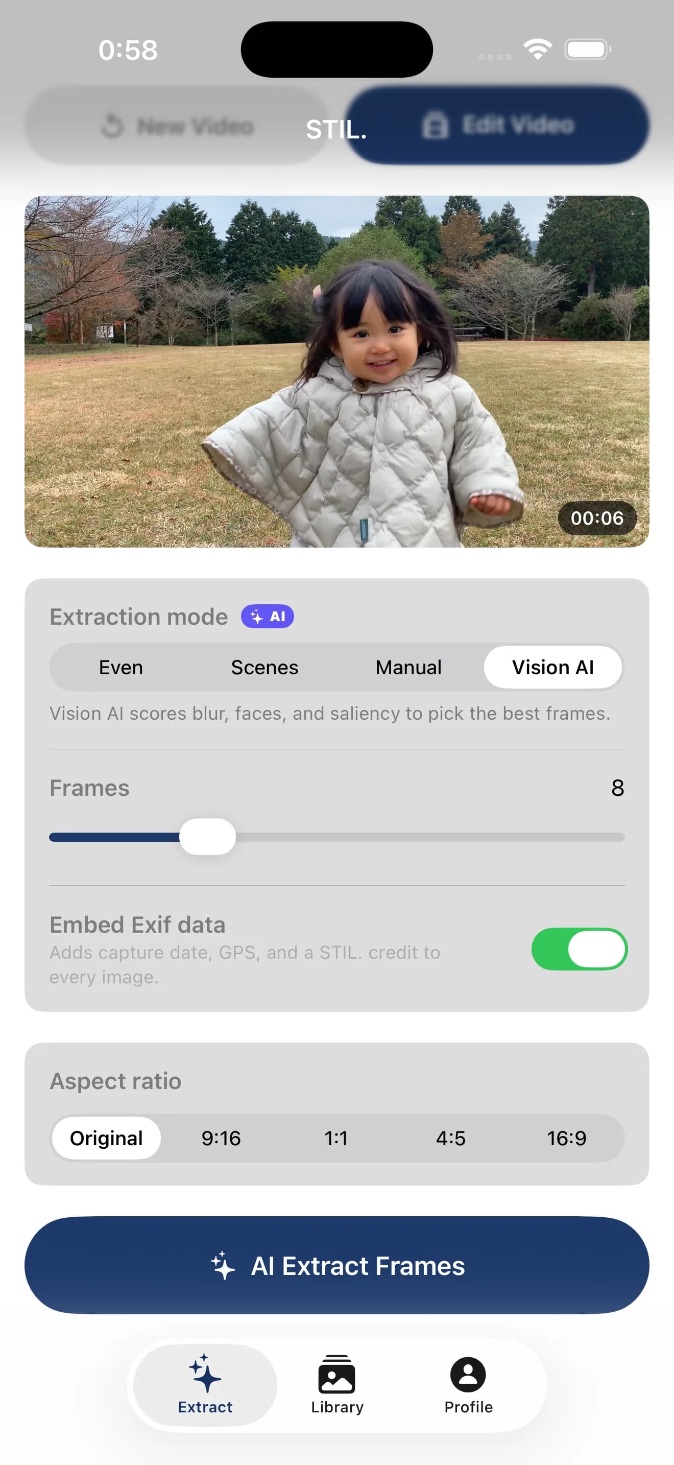 STIL extract screen